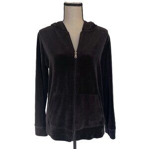 Everlast Sport Hoodie | Black Velour Zip Up Y2K